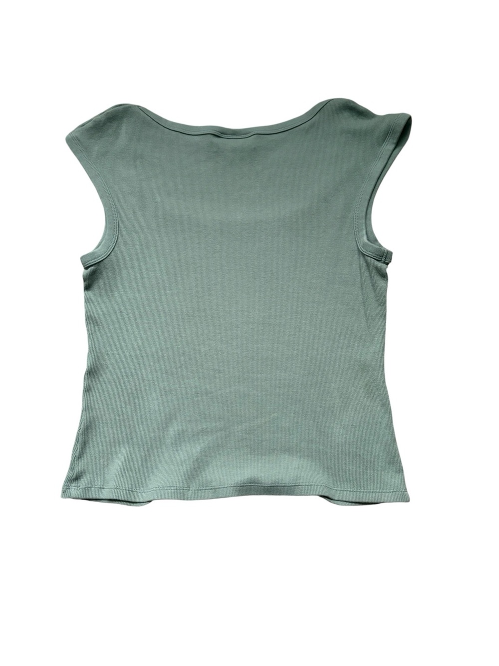 Universal Thread Sage Green Ribbed Square Neck Tank Large - Picture 6 of 6